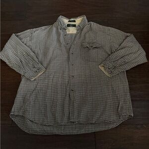 Vintage Orvis Men’s XL Multicolor Check Cotton Button-Down Shirt Long Sleeve